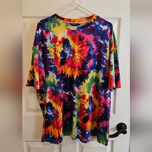 Vibrant Rainbow Tie-Dye T-Shirt
